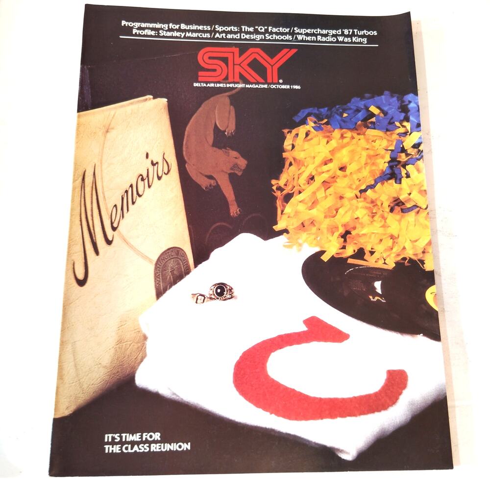 Delta SKY In-Flight Magazine October 1986 - World Series, Turbos, Radio History